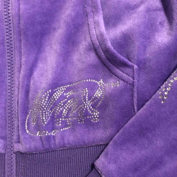 Winx club velour cropped zipup - Picture 3 of 5